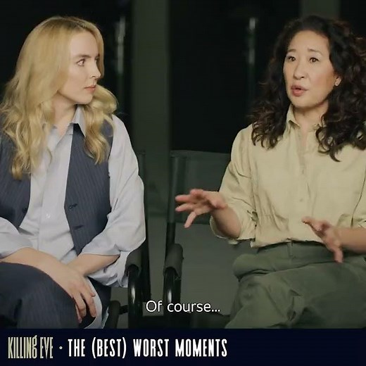 The (Best) Worst Moments | Killing Eve Interview | Sandra Oh and Jodie Comer