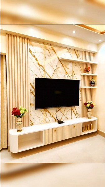 TV Unit Design 2026 | LCD Panel new Design | TV Cabinet design | #shorts​ #youtubeshorts​ #tvunit​