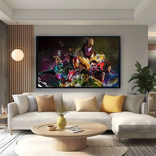Superheroes Canvas, Hero Poster, Fearless Powers Print, Movie Pop Wall Art, Modern Home Decor. - Etsy