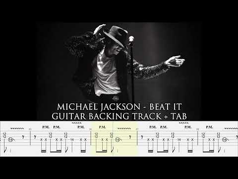 MICHAEL JACKSON - Beat it [GUITARLESS BACKING TRACK + TAB]