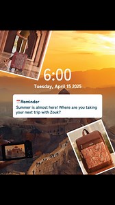 Comment below your next travel destination! 🌞👇 Sunshine, style, and Zouk — the trio you need this summer to turn every journey into a memorable escape 🚈 Shop now from zouk.co.in and get ready for your next adventure!✨ [Bags, Summer, Backpack, Luggage, Trolley, Notification, Reminder, Trip, Destination, Travel] #Zouk #ZoukBags #Bags #Trolleybags #Backpacks #Summer #Travel #Trip #Destination #Vacation #ProudlyIndian #Handcrafted #Vegan #CrueltyFree | Zouk