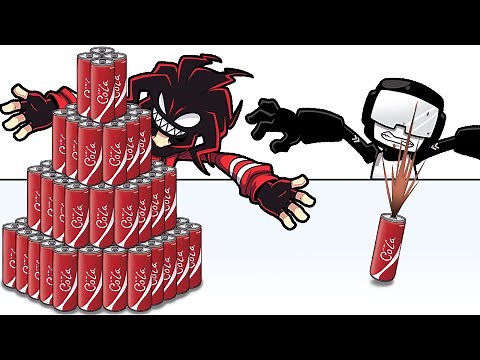 1 VS 100 Layers food Challenge Cola Friday Night Funkin Mukbang Animation