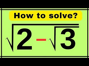 Italy | A Beautiful Square Root Algebra Problem | Olympiad Math Solution