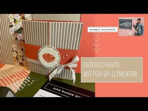 Gatefold card with pop-up elements | Great card using Stampin' Up! products!