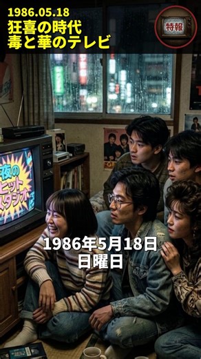 【1986年5月18日】狂喜の時代毒と華のテレビ#1986年 #昭和レトロ #ビートたけし #歴史