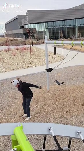 don't forget your Helmet doe the swing sets kids #fyp #backflip #swings