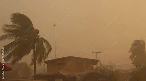 Severe rain storms that create severe damage to homes and buildings, gale force winds occurs in the summer.