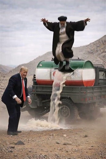 Trump’s “Oil Cleanup Crew” Is Back 😭🛢️🚜 One Swing at a Time!