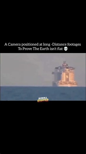 A Camera positioned at long -Distance footages To Prove The Earth isn't flat