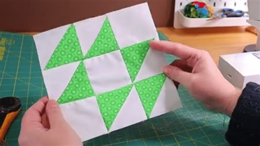 Old Maid's Puzzle Quilt Block Tutorial
