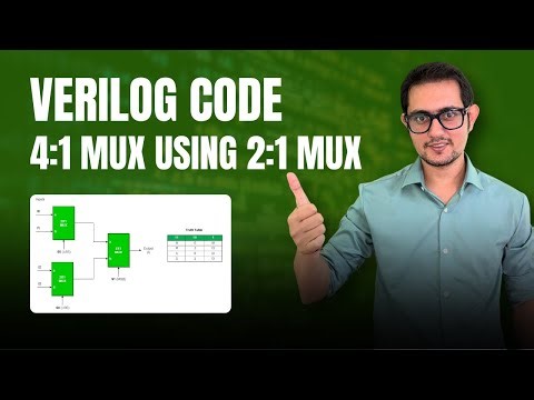 4:1 MUX using 2:1 MUX | VERILOG CODE | FREE Frontend RTL DESIGN COURSE | Download VLSI FOR ALL App