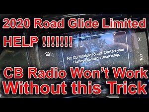 Harley CB Won't come on without this trick