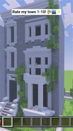 Minecraft town Tour: Part 3 🏗️🌇#minecraft #minecraftbuild #gaming #build #creative #shorts