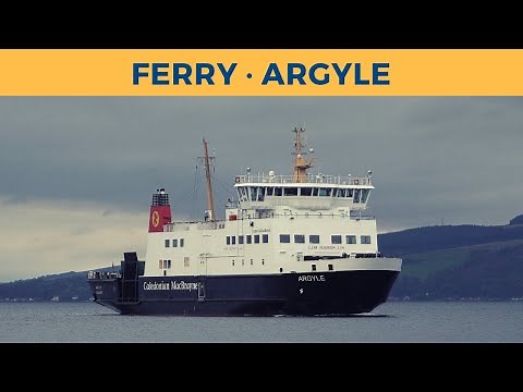 Arrival & Departure of ferry ARGYLE, Wemyss Bay (Caledonian MacBrayne)