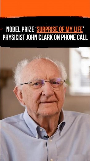 Nobel Prize Physics 2025: John Clarke answers the phone call..#quantumphysics