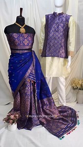 3.1K views · 54 reactions | 曆曆曆 Presenting Blue Hues From the house of @momis_wardrobe .. Specifically designed with Customised Guna ✨✨✨ VISIT OUR STORE ️ #reels #mekhlachador #assamese #blue #tranding | Momi's Wardrobe | Facebook