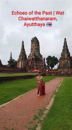 Today I visited Wat Chaiwatthanaram in Ayuttaya, wearing traditional Thai clothing and walking through one of Thailand's most historic temples. Seeing the ancient ruins and the headless Buddha statues was a quiet reminder of how time, history, and culture are deeply connected. A peaceful and meaningful moment from my journey in Thailand. #Ayuttaya #WatChaiwatthanaram #thaihistory #culturaltravel #thailandtrip #travelreflections | Anni Sasithorn Thrysøe