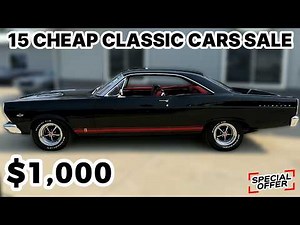 15 Old Cars for Sale Cheaply by Owners