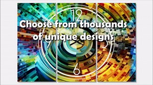 DesignQ 'Futuristic Crystal ' Modern Wall Clock for Home Bedroom Bathroom Office Living Room Decoration