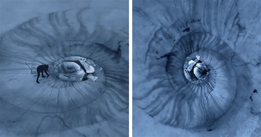 Artist Turns Icy Landscape Into Ephemeral Art Inspired by Spiral Forms of Ammonites [Interview]