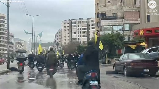 Celebratory gunfire in Beirut after Israel-Hezbollah ceasefire
