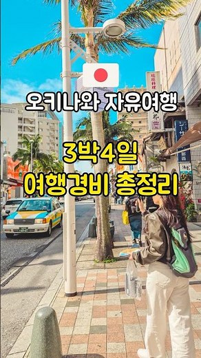 오키나와 3박 4일 여행 경비 총정리 (+자세한 내용은 더보기!) #오키나와 #해외여행 #여행경비