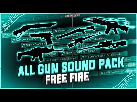 Free Fire All Gun Sound Pack For Beatsync Montage || All Gun Single Shot || Free Fire All Gun Sound