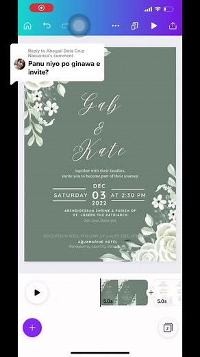 Easy Canva and Capcut Wedding Invitation Tutorial