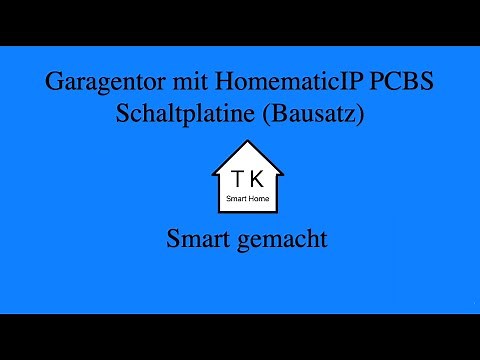 Smart garage door. With HMIP-PCBS circuit board.