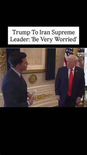 Mo News on Instagram: "President Donald Trump issued a new warning to Iran in an NBC interview Wednesday, saying Iran’s Supreme Leader “should be very worried” and threatening renewed military action if the regime continues to attempt to restart its nuclear program. Trump claimed U.S. strikes in June had caused “total obliteration” of Iran’s nuclear sites and warned that if Iran builds a new facility, the U.S. would respond with force, saying he told Iranian leaders the U.S. would “do very bad t