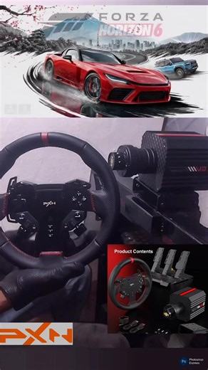 PXN VD6 Best Wheel For Forza horizon 6 😎 #pxn #gta5 @PXN_official⁩