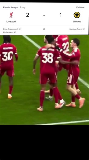 Liverpool vs Wolves 2-1 Highlights Goals Florian Wirtz