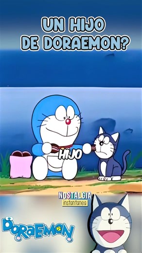 El hijo de Doraemon?! 🐱 #doraemon 😂