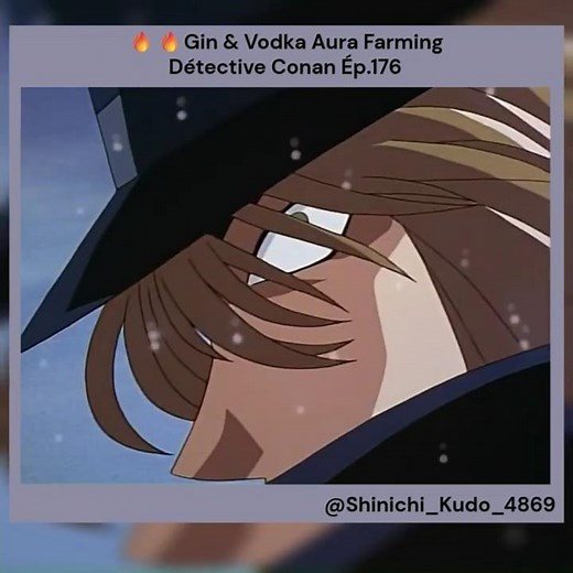 Gin & Vodka Aura Farming 😂😂😂😂😂 | Détective Conan Ep.176 #detectiveconan #animefr #edit #anime