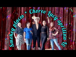 Smokey Places line dance|| choreo Lucy Aprilina Lo|| danced by Iucy, Iin, Sani, Denny , Ceras