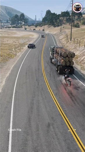 Realistic Highway Car Crashes🚗💥 #realisticcarcrashes #carcrashes #beamngdrive