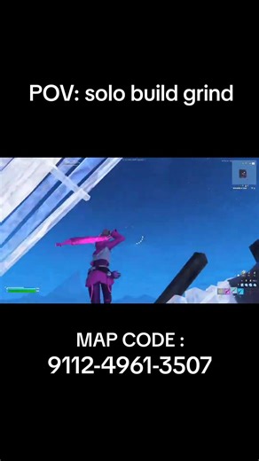 Solo build check 🧠💥 Try my map — CODE : 9112-4961-3507 #Fortnite #FortniteCreative #FortniteMap #fn