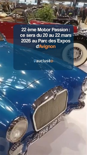 𝐀𝐯𝐢𝐠𝐧𝐨𝐧 𝐌𝐨𝐭𝐨𝐫 𝐏𝐚𝐬𝐬𝐢𝐨𝐧 𝟐𝟎𝟐𝟔 🏎️ 🧐 La 22ᵉ édition d’Avignon Motor Passion se tiendra du 20 au 22 mars 2026 au Parc des expositions d’Avignon. Plus de 2 000 véhicules de collection et de prestige seront exposés, avec un focus particulier sur le luxe automobile, les mythiques Rolls-Royce et Bentley, ainsi qu’un hommage à la légendaire Nationale 7. Un rendez-vous incontournable pour tous les passionnés d’automobile. #AvignonMotorPassion #VéhiculesDeCollection #AutomobileDePres