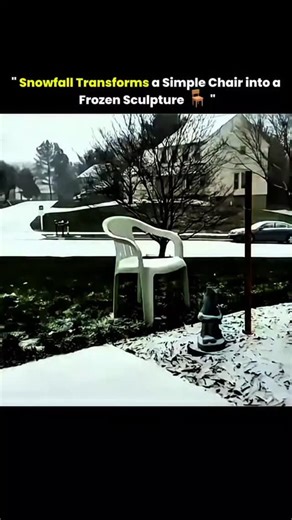 knowledge treasure on Instagram: "The time-lapse shows how steady snowfall gradually transforms an ordinary chair into a snow-covered sculpture. Layer by layer, snow accumulates, showcasing the quiet yet powerful beauty of winter’s slow and natural artistry. #snowfall #transforms #simple #chair #frozen #sculpture #tech #knowledge #technology #history #usa #innovation #fyp #viral #didyouknow #reels"