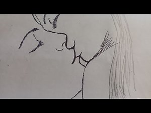 How to draw a kissing Lips |Drawing for kiss Step by step |Easy Drawing 💋😘