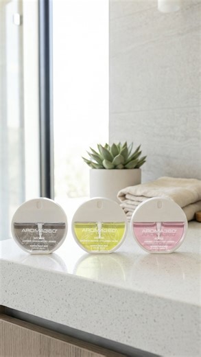 Not just clean—luxuriously clean.✨ Our NEW sanitizing hand mists hydrate and purify without any dryness or stickiness. We replaced harsh, clinical alcohol scents with 5-star hotel fragrances for a clean that feels as good as it smells.✨ https://aroma360.com/products/scented-hand-mist | Aroma360