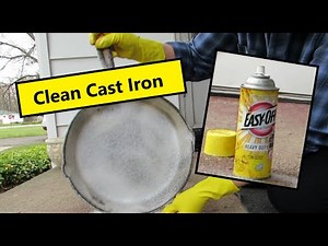 How To Clean Cast Iron with EASY OFF Oven Cleaner.
