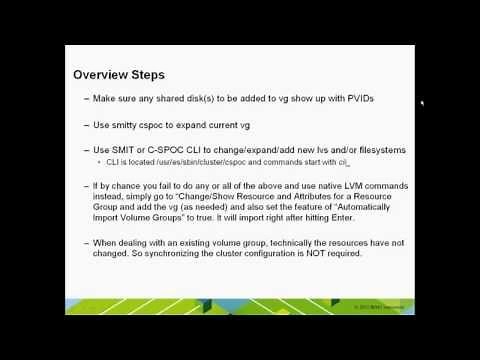 PowerHA Admin - Adding more space to existing volume groups.