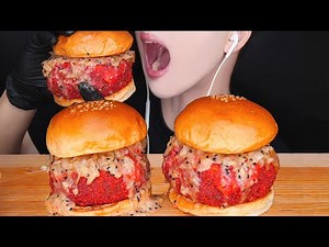 ASMR HOT CHEETOS CHEESE BURGER MUKBANG COOKING 치토스 치즈버거 먹방 チートスチーズバーガー keju NO TALKING EATING SOUNDS