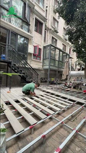 See full WPC deck build — joist setup, deck installation & completed projects