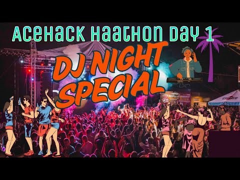 AceHack Day 1 | Hackathon Begins 💻🔥 + DJ Night Madness 🎧 | Special Vlog #AceHack #Hackathon #DJNight