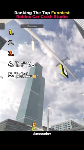 Ranking The Funniest Roblox Car Crash Studio Moments! 😭 #roblox