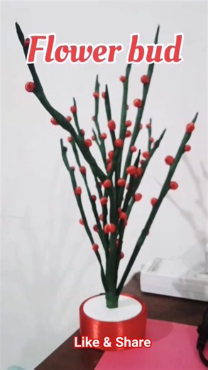 DIY Flower Short/ Ribbon Flower Bud #Ribbon Flower Bud #Ribboncraft #diyflower #handmadeflower #diy