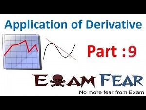 Maths Application of Derivatives part 9 (Example Increasing, decreasing) CBSE Mathematics XII 12