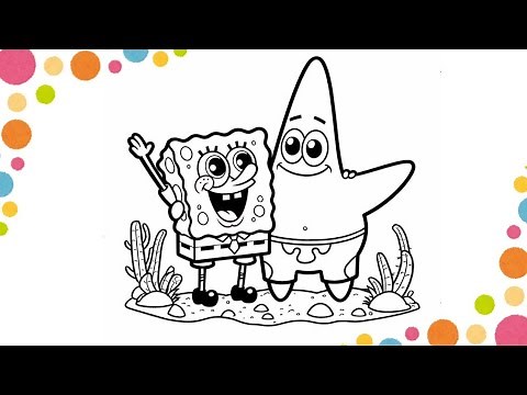 🎨✨ ¡Coloreando a Bob Esponja y Patricio! | Amigos inseparables 🌊